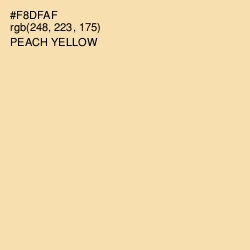 #F8DFAF - Peach Yellow Color Image